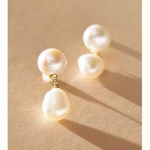 Shashi pearl earrings